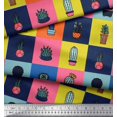 thumbnail image 3 of Soimoi Polyester Crepe Fabric Cactus Tree Printed Craft Fabric by The Yard 52 Inch Wide, 3 of 5