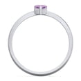 thumbnail image 4 of Heart Birthstone Ring - Amethyst (February), 4 of 6