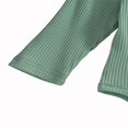thumbnail image 5 of Baby Girl Solid Color Clothes Sets Cotton Bodysuit Tops Flared Pant Bell Bottom Outfits, 5 of 5