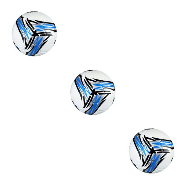 Wweixi Soccer Ball For Training Wear-resistant For Long-lasting Wide Application blue Size 5 3Set