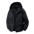 thumbnail image 1 of Veste de Travail Imperméable à Capuche à Manches Longues pour Homme avec Multiples Poches pour Activités de Plein Air, 1 of 8