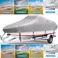 thumbnail image 2 of Trailerable Boat Cover For Bass Boat, V-Hull Tri-Hull Boat, Fish & Ski Boat, Fishing Boat, Runabout, Sun Resistant Waterproof Boat Cover With Storage Bag, 2 of 8