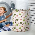 thumbnail image 4 of Hearth & Gear Patterned Linen Laundry Hamper Without Lid Large Open Top Stylish And Breathable Fabric For Bedroom Or Bathroom Easy And Durable Design Hamper Small Space Wet Towel Hamper Wicker Baby, 4 of 5