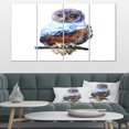 thumbnail image 1 of Owl Double Exposure Illustration - Large Animal Canvas Art Print, 1 of 4