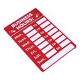 thumbnail image 1 of Unique Bargains Business Hour Sign PVC Self Adhesive Operation Hour Sticker Red, 1 of 5