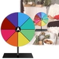 thumbnail image 1 of Qixi Roue de Prix Prix avec Support / Roue de Roulette Rotative Modifiable / Roue de Table / Roue de Fortune Vide pour Accessoires de Jeu de Carnaval des Fêtes Rouge Liquidation!, 1 of 7