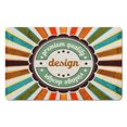 thumbnail image 1 of Embrace Bohemian Style with Our Half Circle Bath Mat - Non-Slip Boho Bathroom Rug, Perfect for Bedroom, Home Decor, Shower Rug, Machine Washable, Sun Retro Design, 20x32 inch, 1 of 5