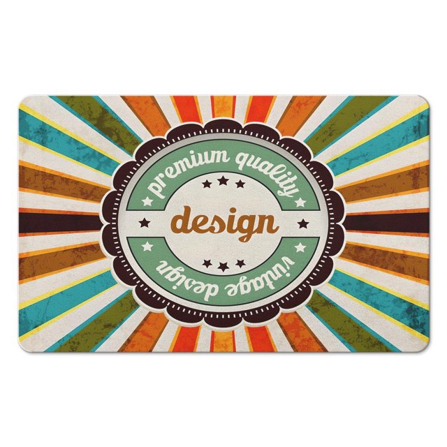 Embrace Bohemian Style with Our Half Circle Bath Mat - Non-Slip Boho Bathroom Rug, Perfect for Bedroom, Home Decor, Shower Rug, Machine Washable, Sun Retro Design, 20x32 inch