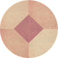 thumbnail image 1 of Ahgly Company Tapis de Zone Rond Orange Lavable en Machine, 8 Pieds Rond, 1 of 7