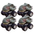 thumbnail image 1 of Dvkptbk Cadeau pour la Journée des Enfants Jouet Dinosaure Modèle Mini Voiture Jouet à Rétrofriction Cadeau 4 Pcs, 1 of 1