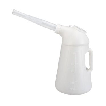 Ruiboury Oil Jug with Spout Oil Measuring Jug 1.2L Oil Jug Engine Leakageproof Dispenser 2L