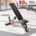 thumbnail image 3 of Synergee Adjustable Wing Back Workout Bench. Weight Bench for Dumbbell & Barbell Press Exercises & Workouts. Great for Commercial, Garage and Home Gym., 3 of 6