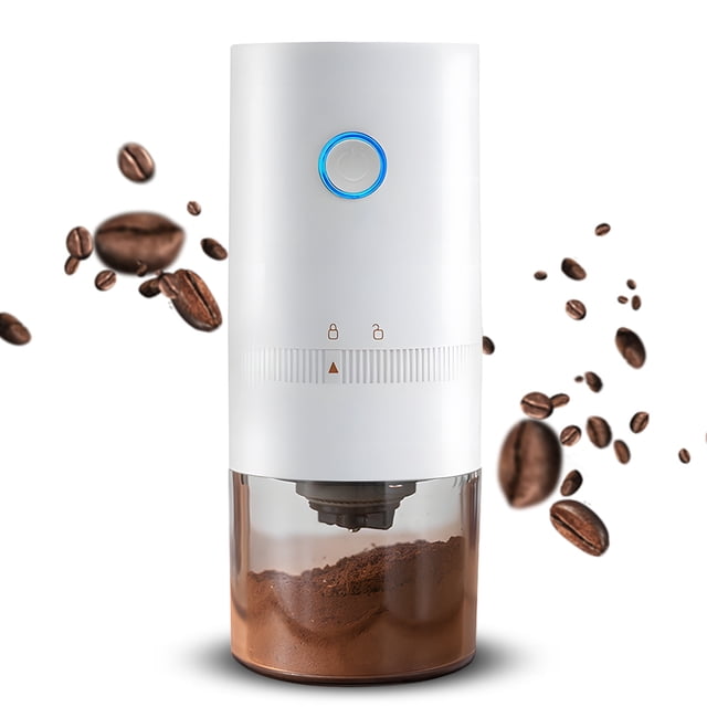 Portable Electric Burr Coffee Grinder Ceramic Blade Burr Grinder USB