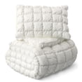 thumbnail image 1 of Mainstays Kids Microfiber White Solid Puffy Comforter Set, Twin, 2 Pieces, 1 of 7