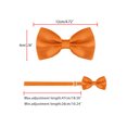thumbnail image 4 of INSPIRE CHIC Accessoires de Nœud Papillon pour Hommes Sangle Ajustable Formel Uni Smoking Pré-Noué Orange, 4 of 5
