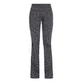thumbnail image 1 of MAWCLOS Pantalon Évasé à Jambe Grand Taille Haute pour Femme, Couleur Unie, Gris, G, 1 of 7