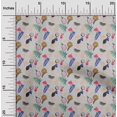 thumbnail image 2 of oneOone Polyester Spandex Gray Fabric Lemon With Leaf Sewing Material Print Fabric By The Yard 56 Inch Wide, 2 of 4