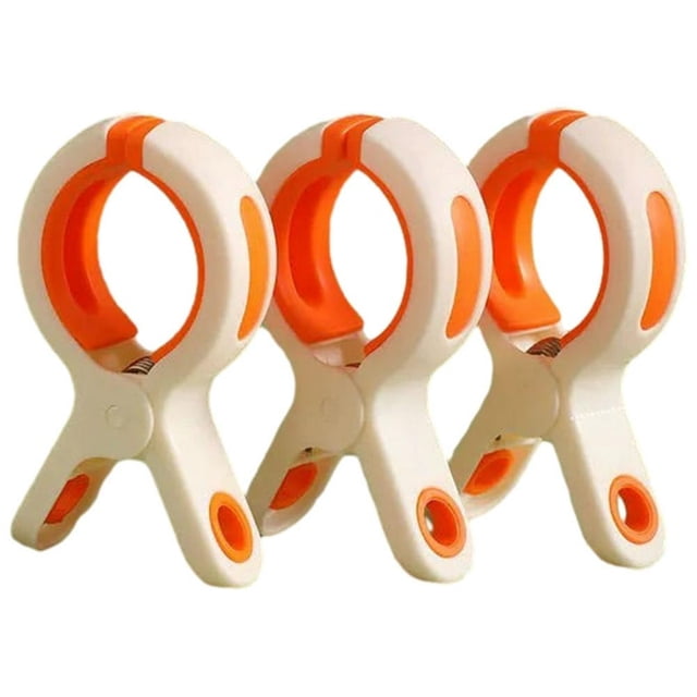 3/6Pc Clothes Pegs Non-slip Multifunctional Washing Line Peg (3Pcs White)