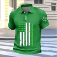 thumbnail image 5 of DGMIOCS Polo Athlétique Décontracté pour Homme Col Classique de Gym Vert G, 5 of 5