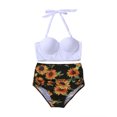 thumbnail image 1 of EYIIYE Women Flower Print Bikini Set High Waist Swimming Suits, 1 of 5