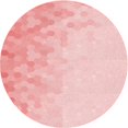 thumbnail image 1 of Ahgly Company Tapis d'Intérieur Ronds Lavables à la Machine, Style Transitionnel, Pastel Rouge Rose, Tapis de Zone, 8 Pieds Rond, 1 of 7