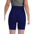thumbnail image 2 of Doomiva Girls Athletic Swim Shorts Solid Color Shorts Sport Cheer Workout Running Navy Blue 110, 2 of 5