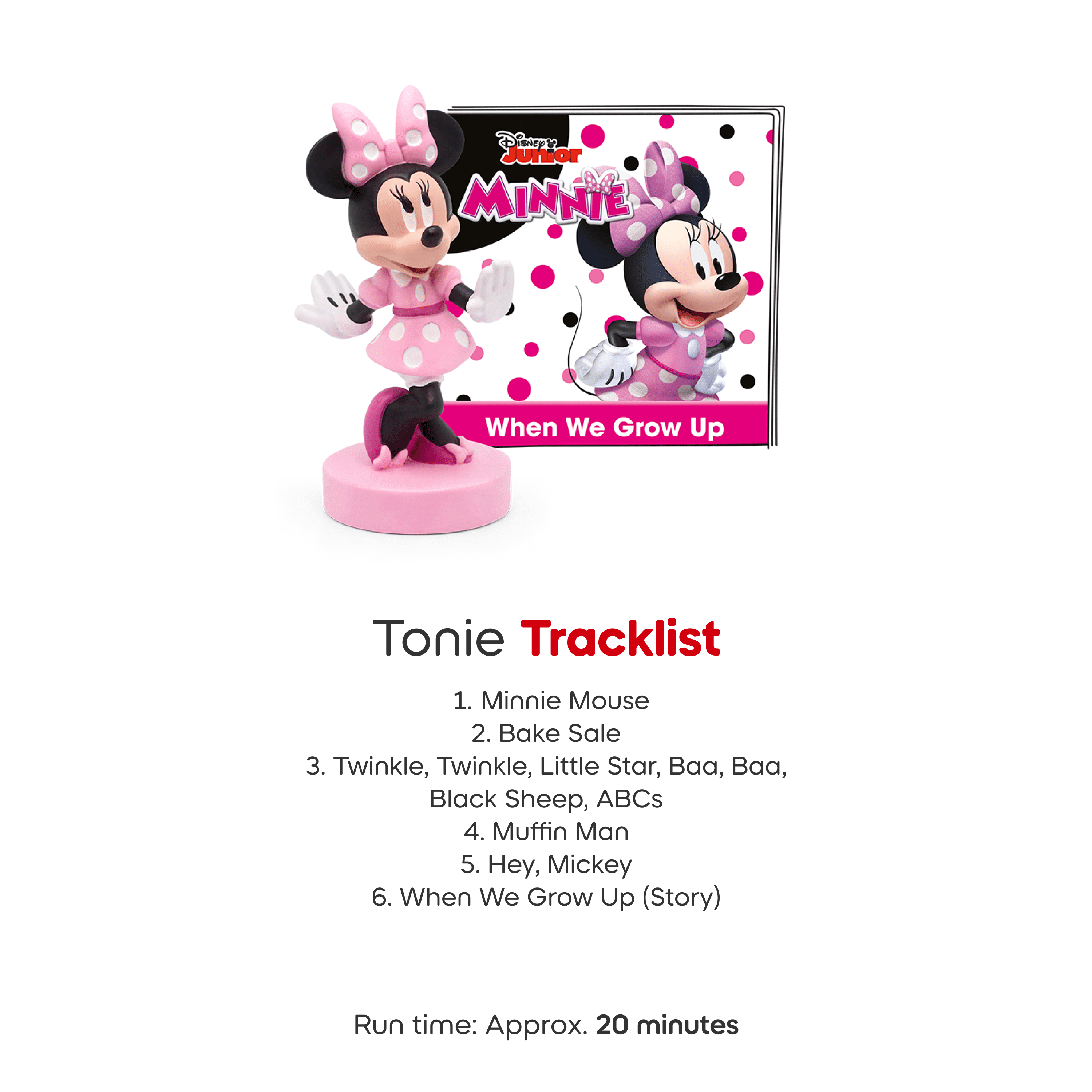 Tonies Disney Minnie Mouse Audio Figurine - Disney Minnie Mouse (ENGLISH ONLY)