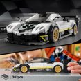 thumbnail image 3 of Voltz Toys Building Bricks, Officially Licensed 1:28 Scale Pagani Zonda R Model Building Kit – 387 Piece Pagani Zonda R Vehicle Collectible Construction Set Gift for Kids and Adults, 3 of 6
