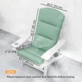 thumbnail image 3 of Outsunny Coussin de Chaise Adirondack d'Extérieur avec Attaches au Dossier, Vert, 3 of 10
