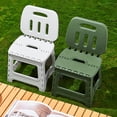 thumbnail image 3 of Folding Step Stool, Lightweight PP Plastic Foldable Step Stool with Backrest, Holds Up to 300 Lbs, Opens Easy with One Flip, Collapsible Stool for Kitchen, Bathroom & Living Room, 3 of 7