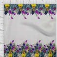 thumbnail image 1 of oneOone Polyester Lycra Fabric Leaves & Flower Panel Print Fabric By The Yard 56 Inch Wide, 1 of 3