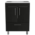 thumbnail image 1 of FM FURNITURE Otello Engineered Wood Single Bathroom Vanity in Black, 1 of 7