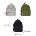 thumbnail image 4 of Ruiboury Unisex Backpack With Adjustable Straps And Stylish Durable Cloth School Backpack School Bag Book Bag Comfortable black 1Set, 4 of 6