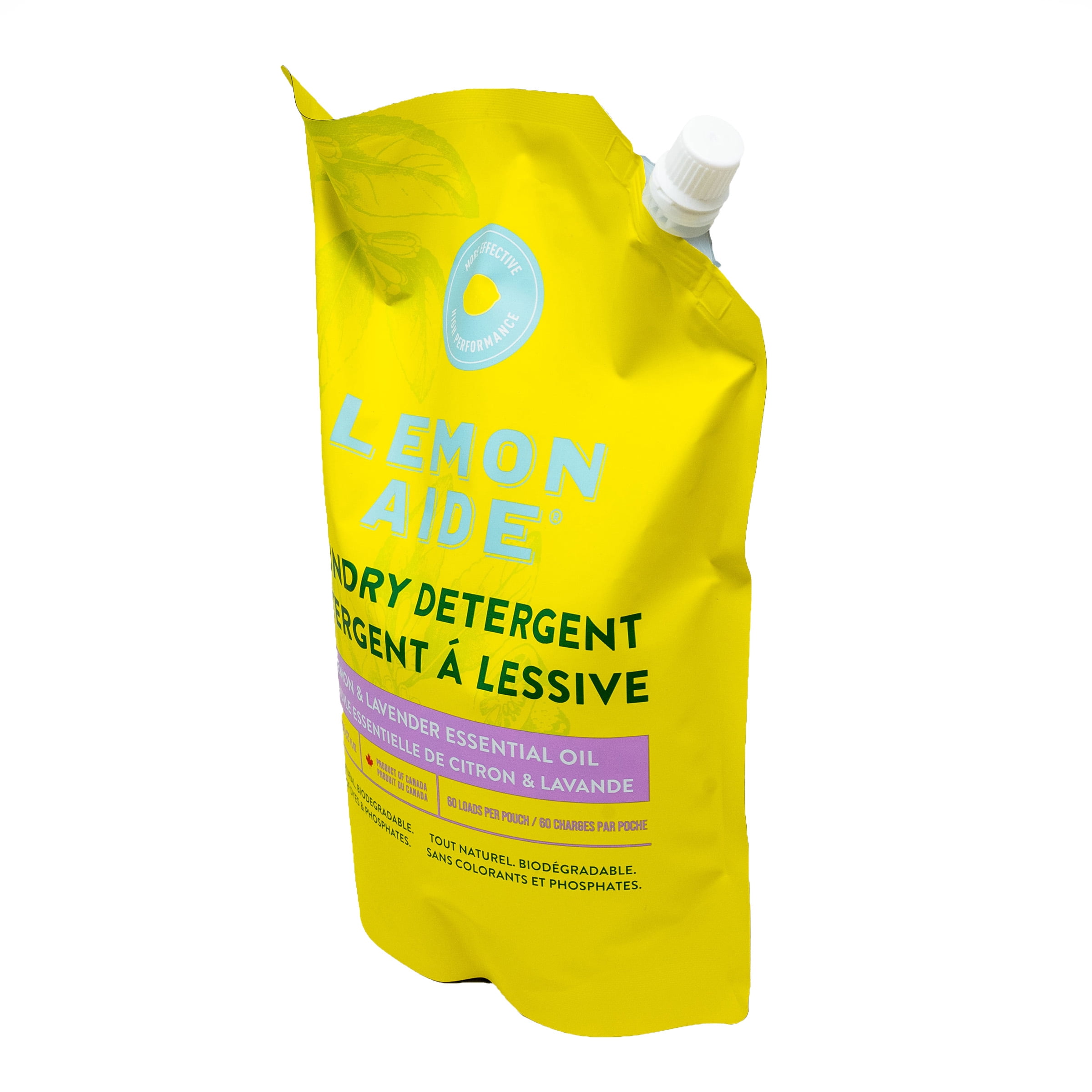 Lemon Aide, Détergent a Lessive Citron Lavande, 1.5L