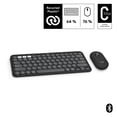 thumbnail image 1 of Logitech Pebble 2 Combo, clavier et souris sans fil, discrets et portables, personnalisables - Graphite, 1 of 11