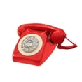 thumbnail image 2 of Xuanheng Téléphone Fixe Filaire Type Antique Téléphone Café à Cadran Rotatif Téléphone Fixe Rouge, 2 of 8