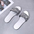 thumbnail image 3 of CAICJ98 Platform Sandals Womens Wedge Espadrilles Platform Cross Strap Ankle Buckle Open Toe Slingback Summer Sandals,Silver, 3 of 4