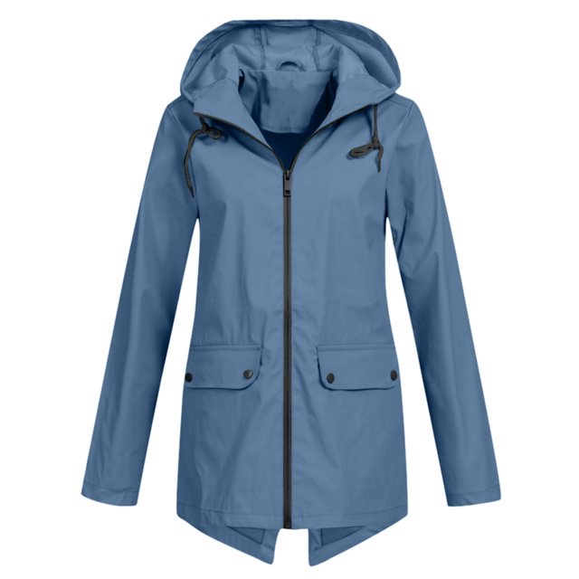 Birdeem Veste Décontractée pour Femmes, Extérieure, Grande Taille, à Capuche, Coupe-Vent, Ample