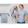 thumbnail image 5 of oneOone Cotton Cambric Light Blue Fabric Text Craft Projects Decor Fabric Printed By The Yard 42 Inch Wide, 5 of 5