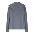 thumbnail image 4 of SHTXOZHI Veste Athlétique Légère pour Femmes Protection Solaire Fermeture Éclair Complète Manches Longues Chandails à Capuchon Randonnée Extérieur, 4 of 7