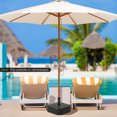 thumbnail image 4 of Gymax Base de Parasol de Patio Remplissable Support 1,5 Pieds' Rempli d'Eau et de Sable Lesté Marché, 4 of 10