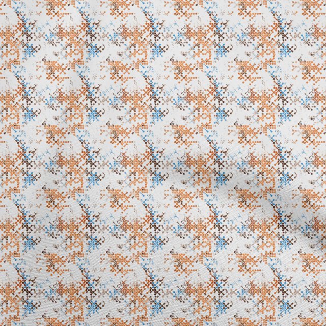 oneOone Rayon Brown Fabric Abstracts Sewing Craft Projects Fabric Prints By Yard 56 Inch Wide
