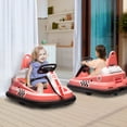 thumbnail image 2 of Aosom 6V 360° Rotation Kids Bumper Car w/ Music, Horn and Lights Pink, 2 of 10