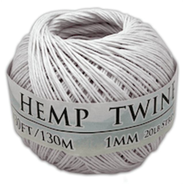 Hemp Twine Boule Blanche 1 mm