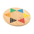 thumbnail image 4 of Bunblic Chinese Checkers Board Games Strategy Family Board Game Parties with Storage Case Traditional Pegs Handcraft 6 Color Marbles, 4 of 8