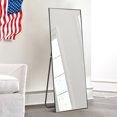 thumbnail image 2 of NeuType Full Length Floor Mirror Rectangular Black 59"x19", 2 of 8