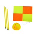 thumbnail image 1 of S SERENABLE Soccer Corner Flag Portable Replacement with Base Football Field Corner Flag 1.5m yellow base, 1 of 1