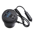 thumbnail image 2 of FHBVT Universal Car Inverter Charger 12V-24V AC Outlet 150W Power Converter for Laptops Mobile Devices USB Fast Charging Ports Compact and Portable for Travel Camping Emergencies in Cars and Trucks, 2 of 9