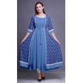 thumbnail image 2 of Bimba Robe Anarkali Imprimée pour Femmes Kurti Indienne Sans Manches Kurta Évasée, 2 of 6