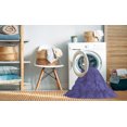 thumbnail image 2 of Ahgly Company Tapis de Zone Carré Lavable en Machine, Améthyste Violet, 6 Pieds Carré, 2 of 7